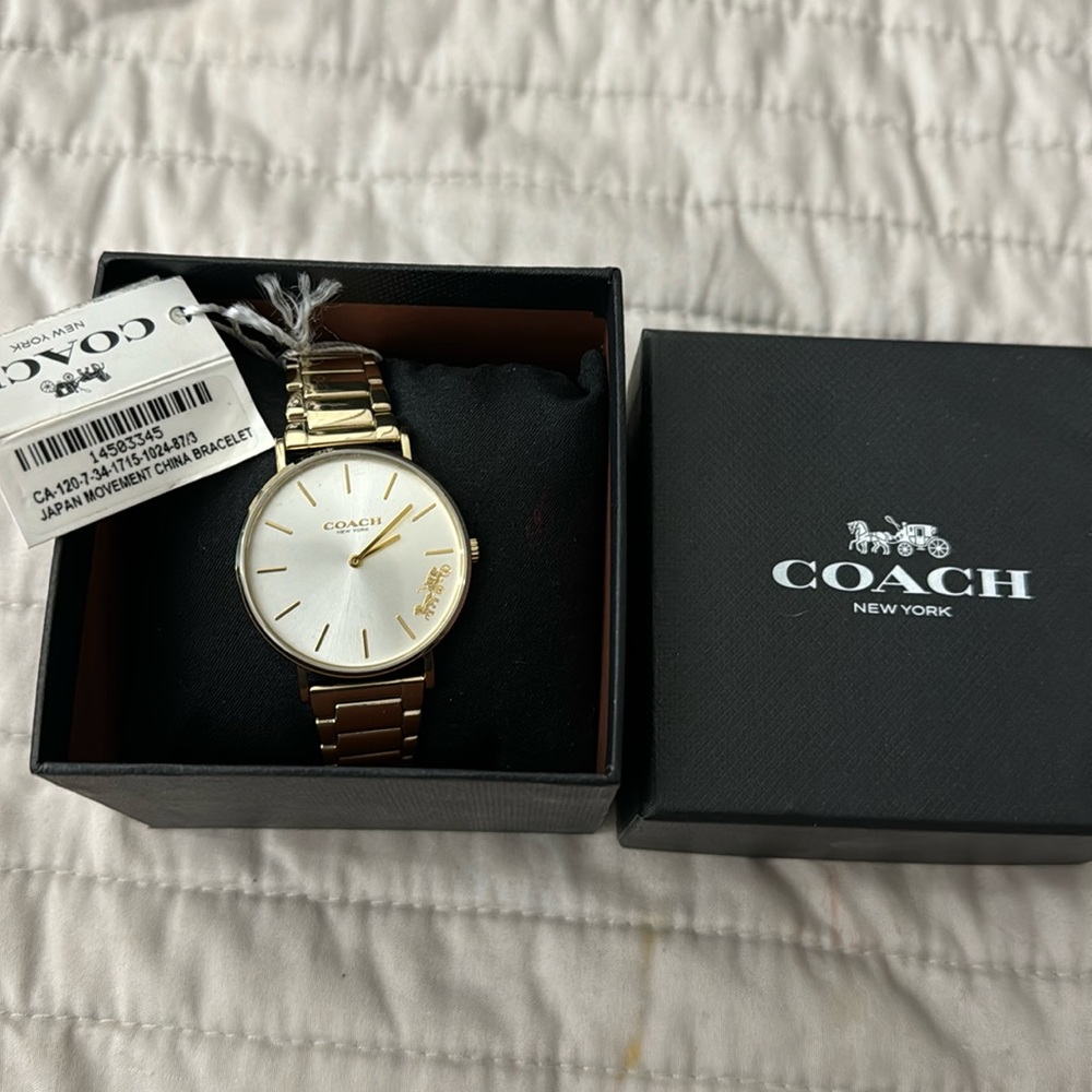 Coach gold women’s watch